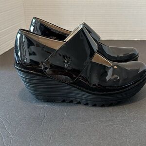 Fly London Black Patent Mary Jane's